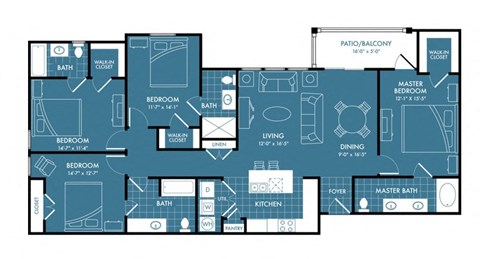 TEWii D1 Floor plan at Retreat at Magnolia, Texas